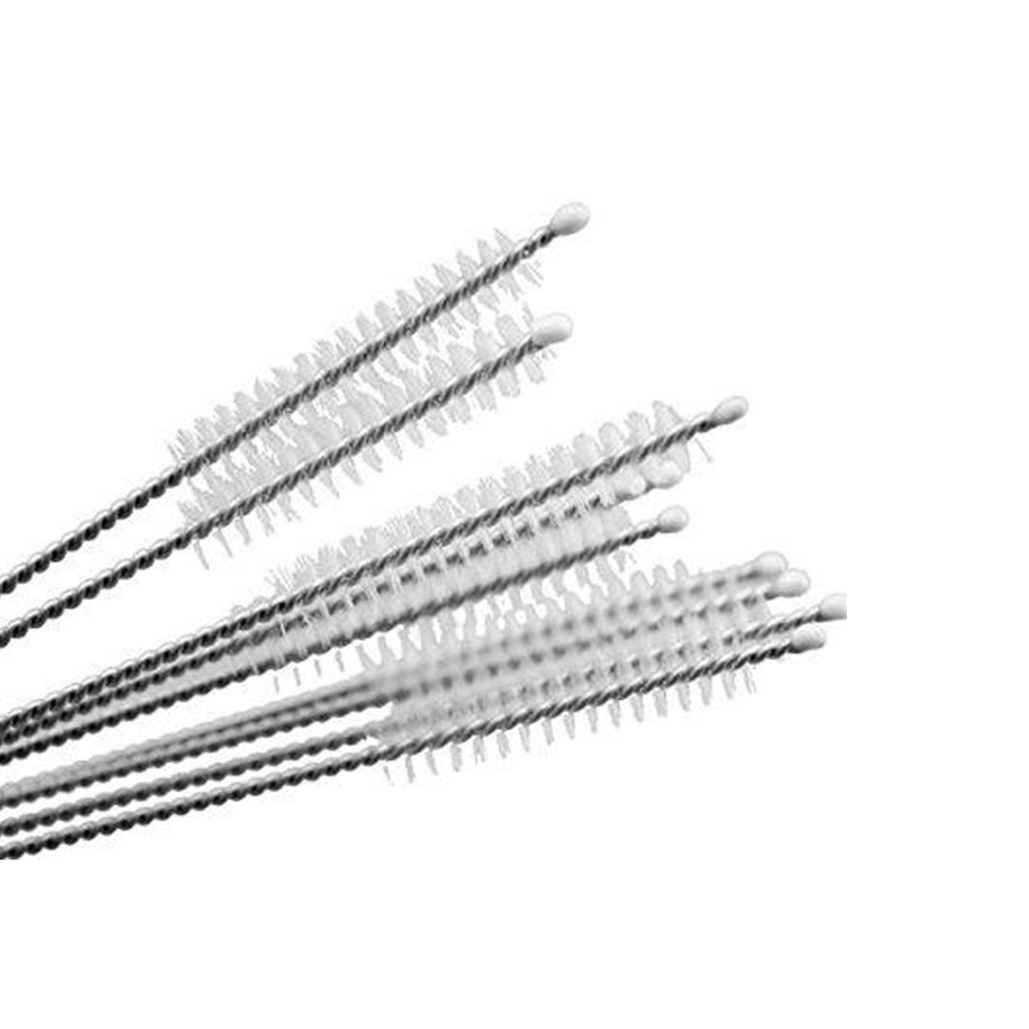 Farberware 13 Piece Stainless Steel Straw Set with Silicone Tips & Cleaning Brush on Clip Strip
