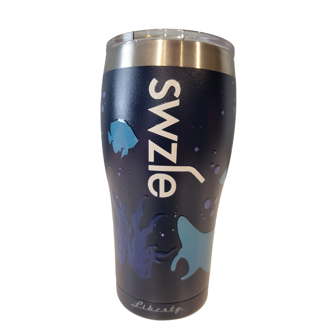 SWZLE reusable stainless steel tumbler travel coffee mug. Eco-friendly