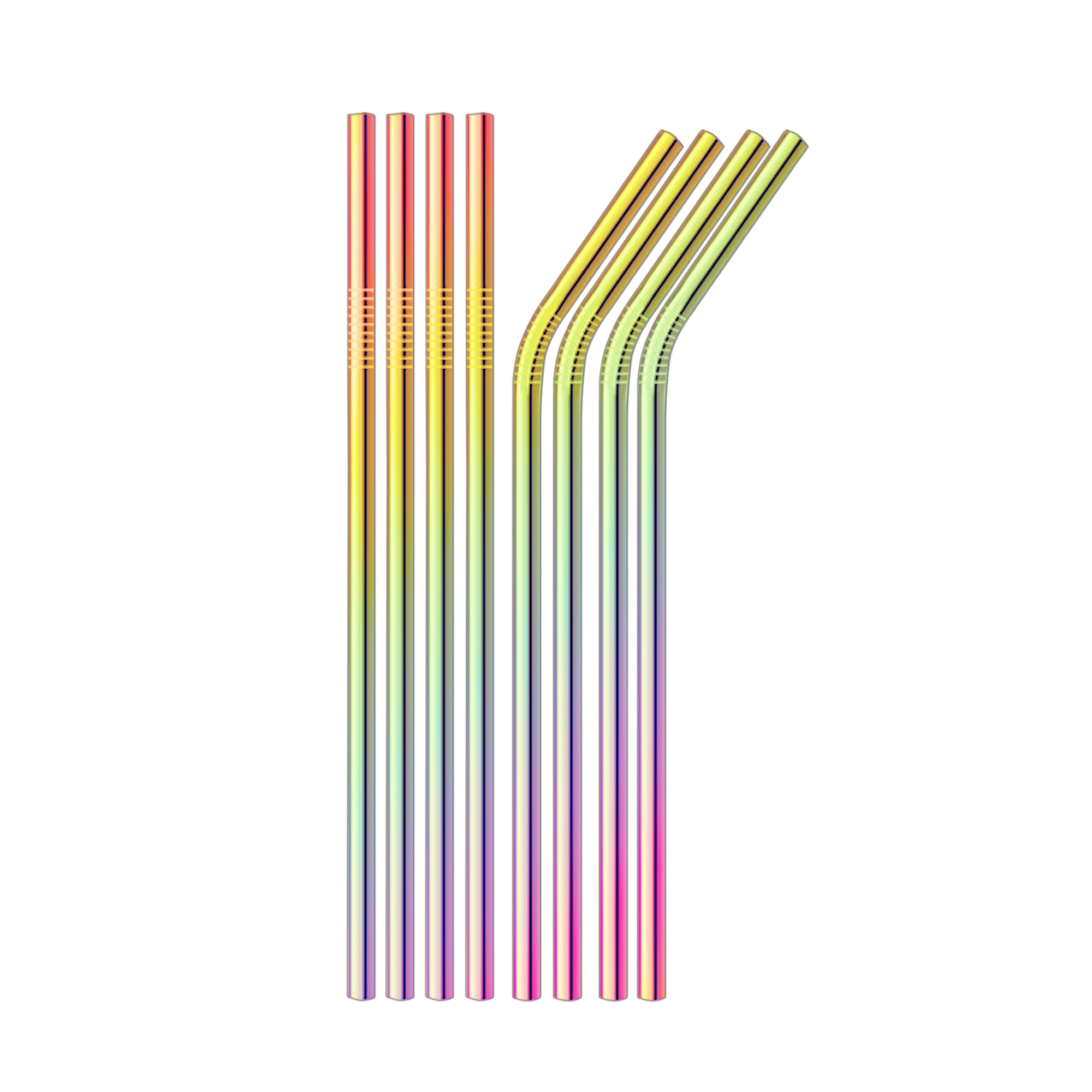 Straw, Rainbow Colored Replacement Drinking Straws For Stanley